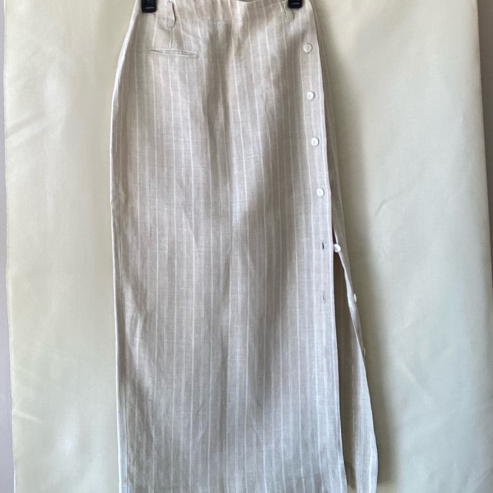 British Khaki 100% linen size 8